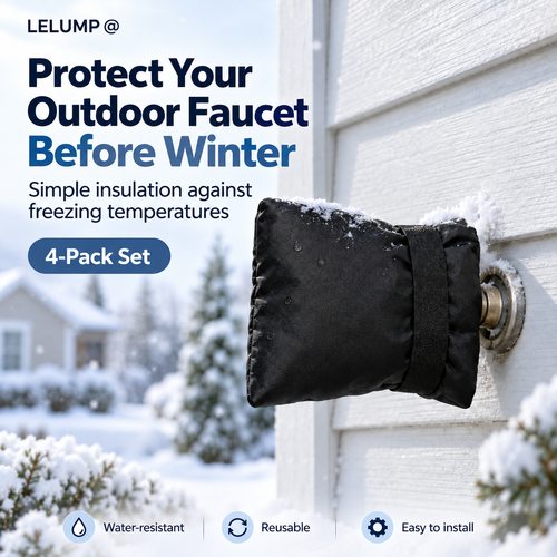 ❄️ Winter Faucet Covers 4-Pack — Protect Outdoor Faucets From Freezing & Costly Repairs