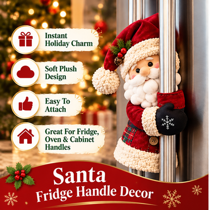 🎄 Santa & Snowman Christmas Handle Decor Set
