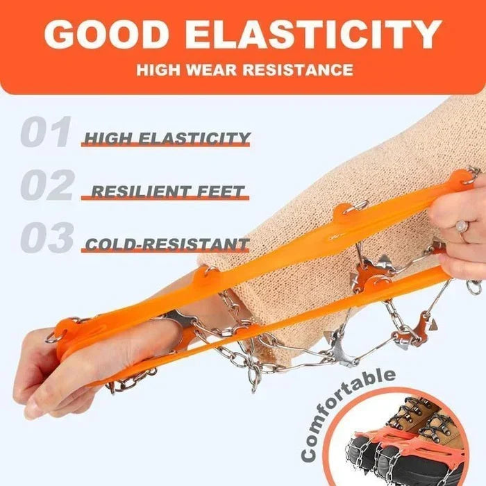 🧗‍♂️8-Tooth Welded Chain Crampons | Non-Slip Snow Ice Grips for Outdoor Hiking❄️