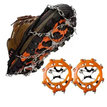 🧗‍♂️8-Tooth Welded Chain Crampons | Non-Slip Snow Ice Grips for Outdoor Hiking❄️