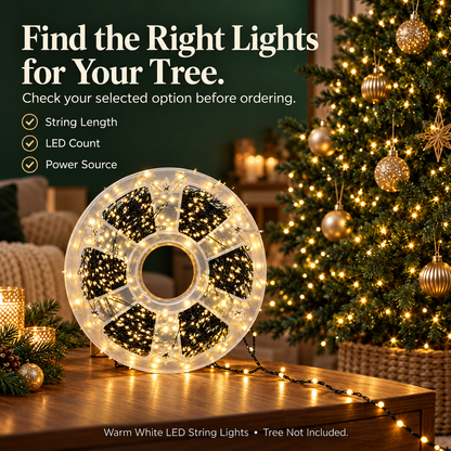 66ft 600 LED Christmas String Lights 🎄 Triple-Density Glow, Waterproof, Storage Reel