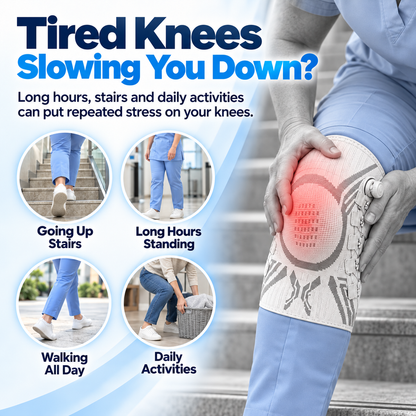 🦵 Adjustable Knee Support Brace – Compression & Stability for Everyday Movement