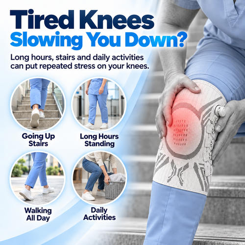 🦵 Adjustable Knee Support Brace – Compression & Stability for Everyday Movement