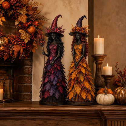🔥🧙Enchanted Autumn Witch Figurine (✨2026 Limited Edition)