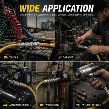 🔥HOT SALE🔥🔥HOT SALE🔥Heavy-Duty Truck/RV Air Line Fitting Kit (8-Piece Set)