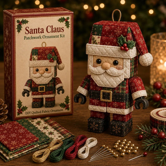 ⏳ Last Day 49% OFF – 🎄Beginner-Friendly Christmas Dimensional Character Patchwork Ornament DIY Kit Collection | Complete Kit with Coordinated Fabrics, Ornament Form, Decorative Accents & Step-by-Step Guide Included 💕