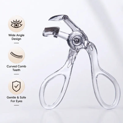 LELUMP Wide-Angle Curler with Comb, Replaceable Silicone Pad✨