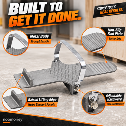 🚪 Panel Lifter – Foot-Powered Installation Tool