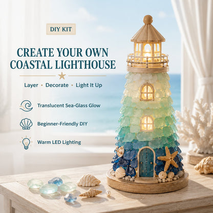 ⏳ Last Day 49% OFF – 🌊 Beginner-Friendly DIY Lighted Sea Glass💕