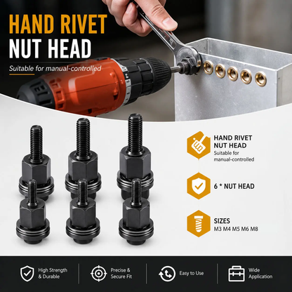 🔧 Heavy-Duty Rivet Nut Tool Kit – M3-M10