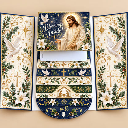 ⏰LAST DAY 50% OFF - 2026 New 🎅💳 (4PCS）Waterfall Christmas Gift Card Booklet ✨