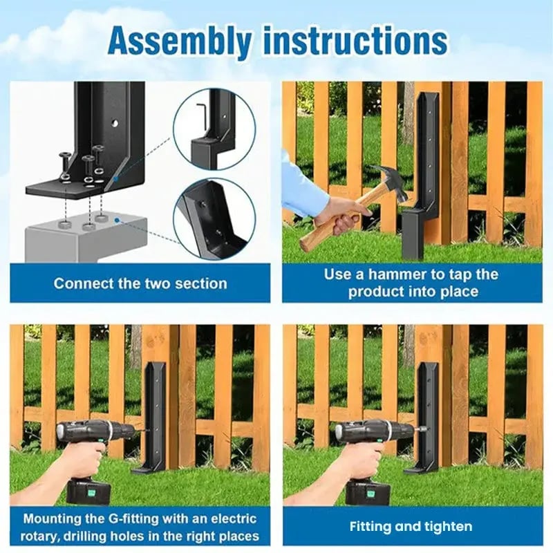 🛠️Fence Post Repair Kit