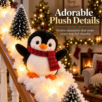 🐧 Penguin Christmas Stair Snow Decor | A Cozy Penguin Christmas Story ✨