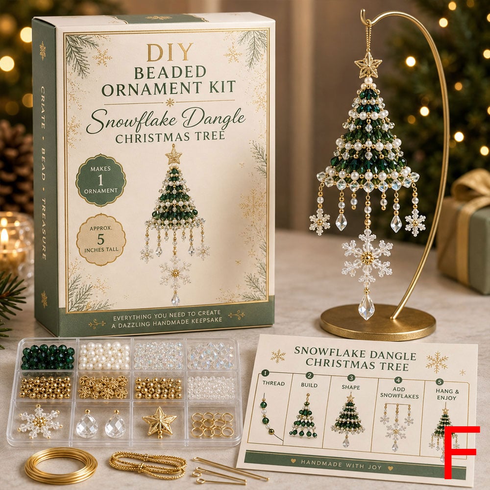 🔥 LAST DAY 49% OFF🔥DIY Christmas Tree Beaded Ornament Kit