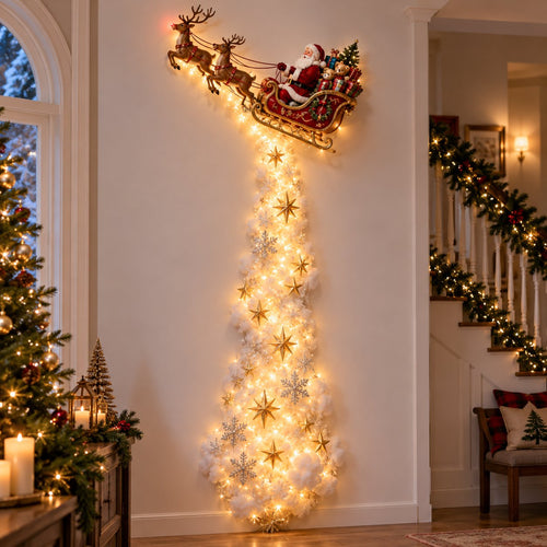 🎅 49% OFF Today Only ✨ Christmas Magic Trail Wall Light for a Festive Glow