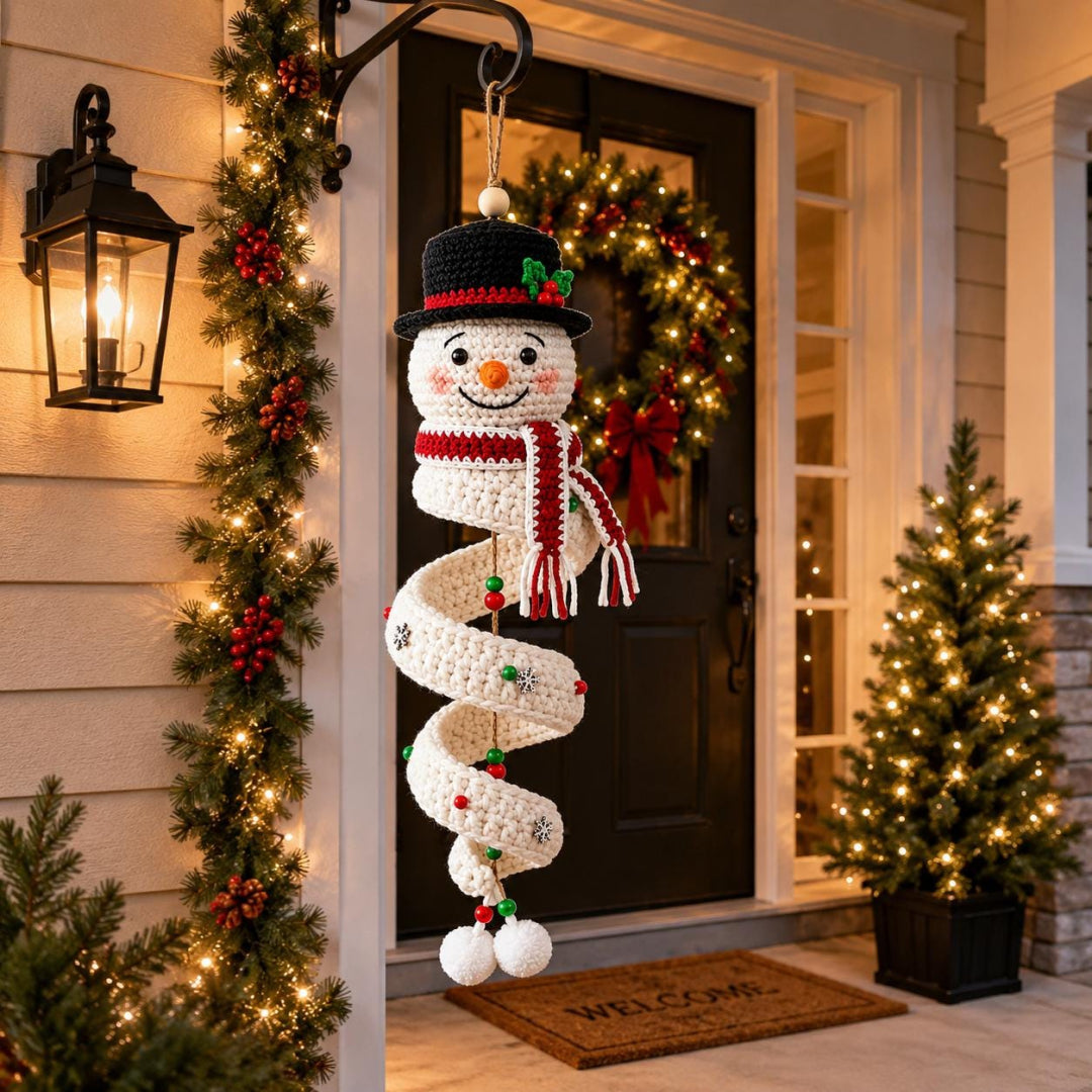 🔥Last Day 49% OFF ✨Crochet Snowman Spiral Ornament DIY Kit