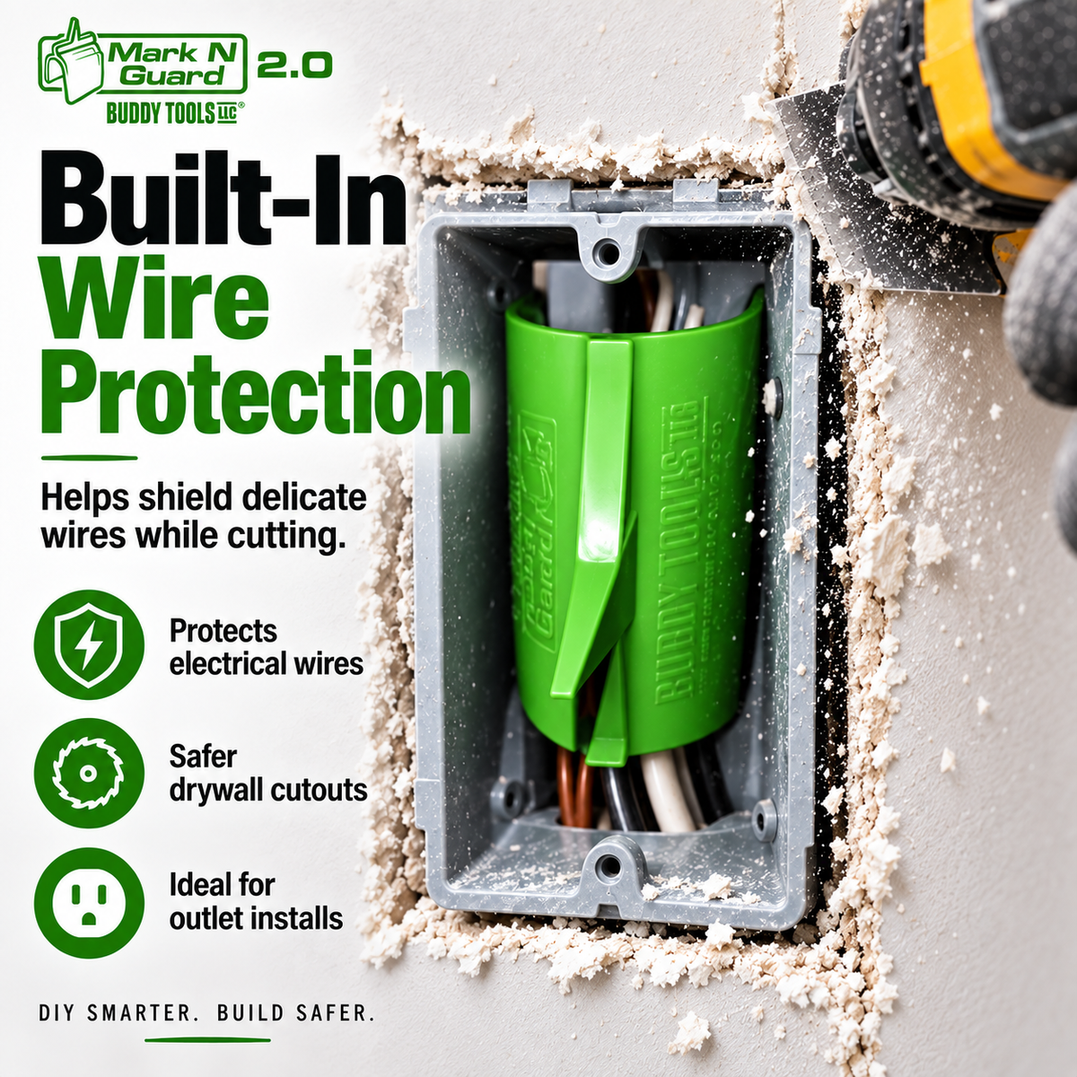 🎯 5-Piece Drywall Electrical Box Locator & Wire Protection Tool Set