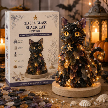 🔥😍 Last Day 49% OFF – 🎃 Beginner-Friendly DIY Lighted Sea Glass Halloween Character Kit Collection💕