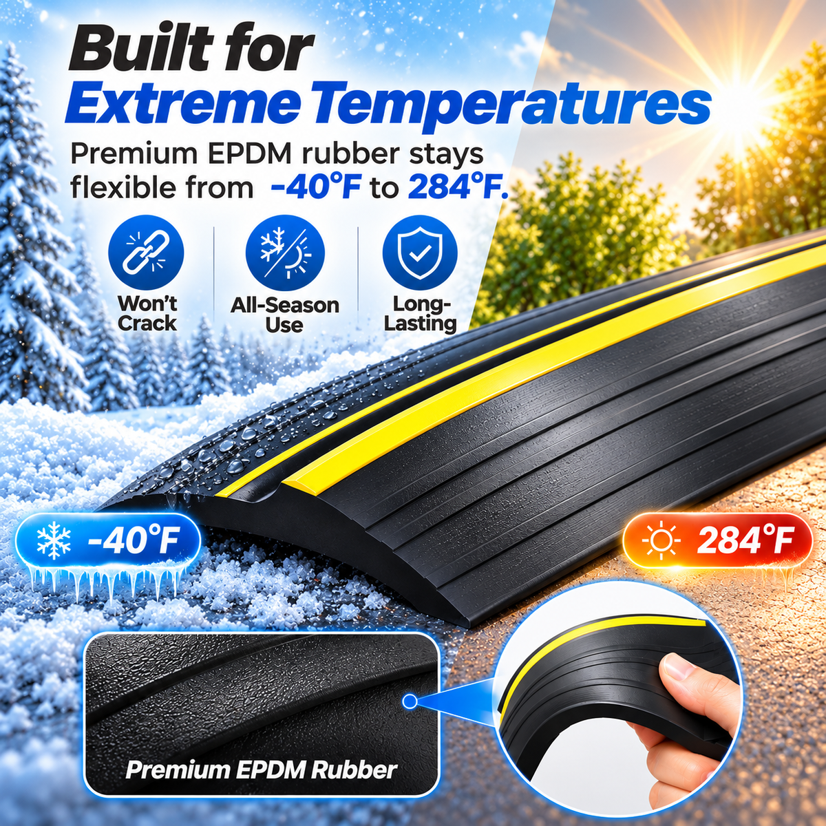 Garage Door Bottom Seal Strip,Fits All Standard Doors, Easy for DIY Homeowners