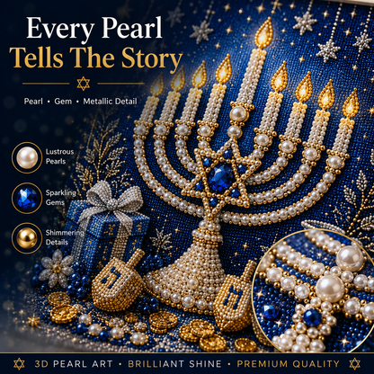 👍👍HOT SALE 50% OFF - DIY Hanukkah Pearl Art Kit🎁