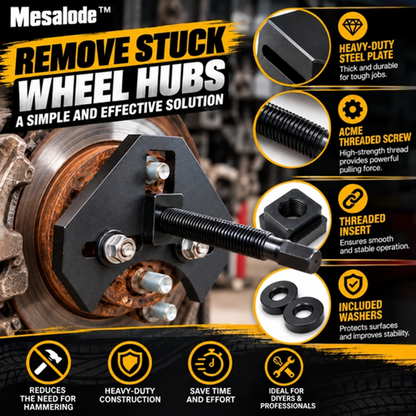 🎃Halloween Deal 50% OFF! Mesalode™ Heavy-Duty Wheel Hub Removal Tool Kit – 5, 6 & 8 Lug Hub Puller for Cars & Trucks