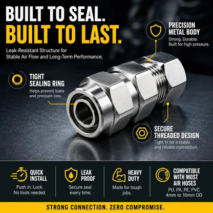 🔥HOT SALE🔥🔥HOT SALE🔥Heavy-Duty Truck/RV Air Line Fitting Kit (8-Piece Set)