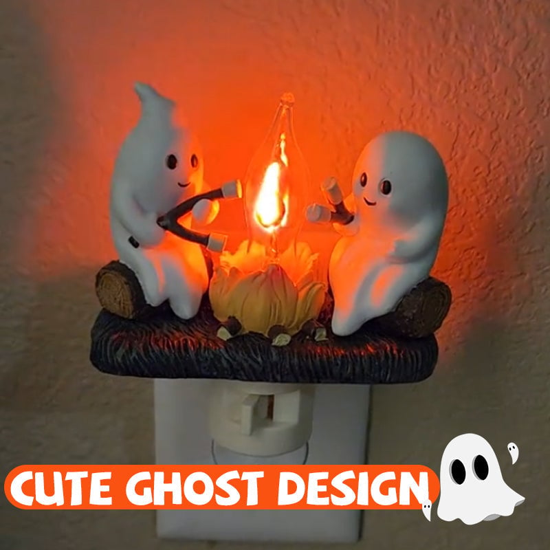 👻Cute Ghost Campfire Halloween Nightlight🔥