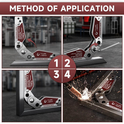 🧲 Adjustable-Angle Welding Magnet – 48 or 77 lb