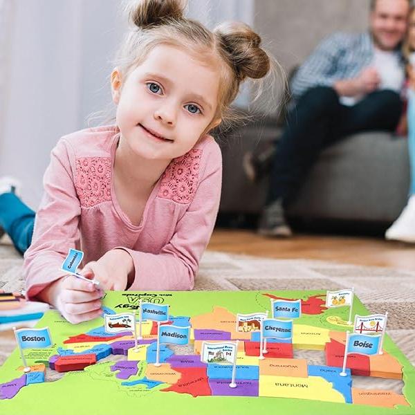 🔥49% OFF - 🌍 World Map & USA Map Puzzle Set