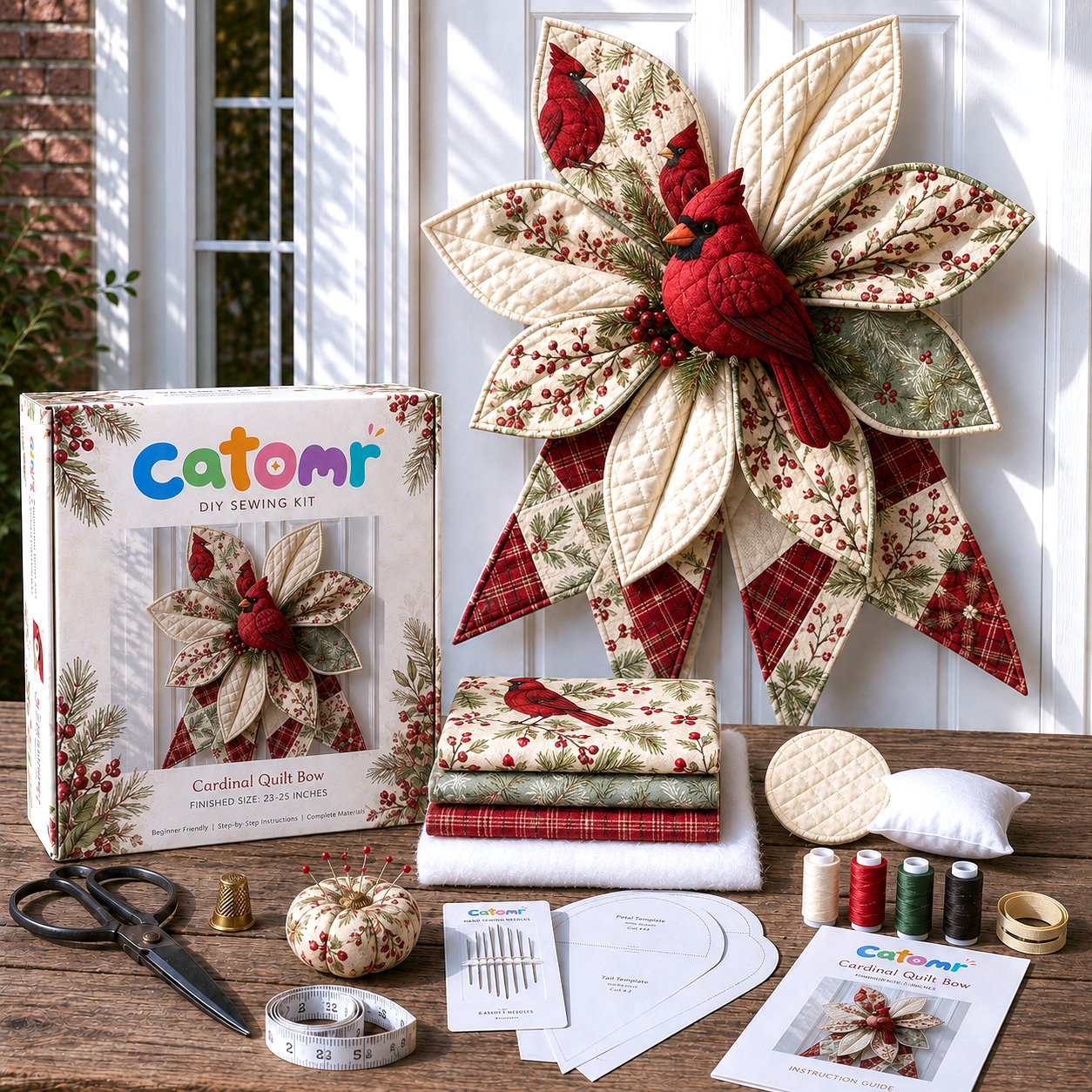 🔥Last Day 50% OFF- Large Patchwork Bow Sewing Kit 💕