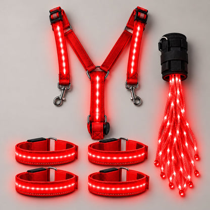 🎃Halloween Deal 50% OFF! 360° Illuminated Horse Harness & Glow Kit 🐎✨