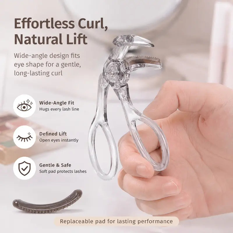LELUMP Wide-Angle Curler with Comb, Replaceable Silicone Pad✨