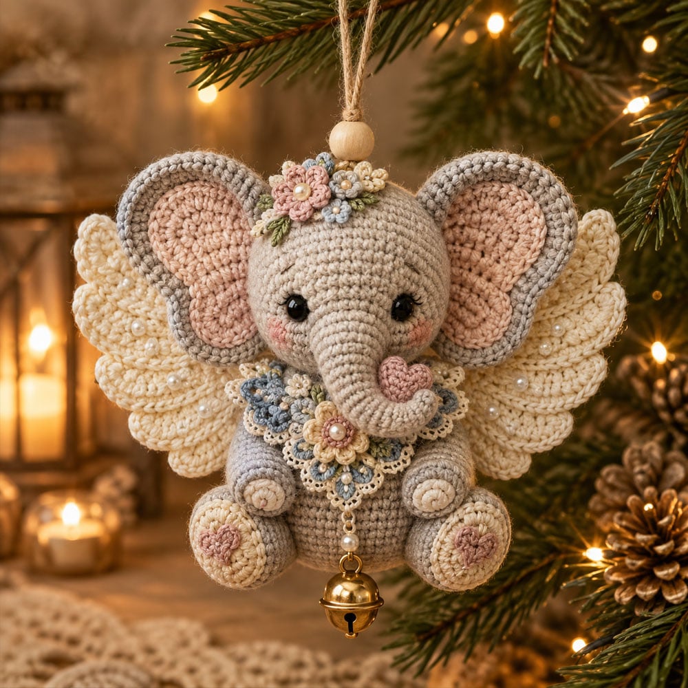 🔥Last Day49% OFF 🪽 Animal Angel Crochet Ornament DIY Kit