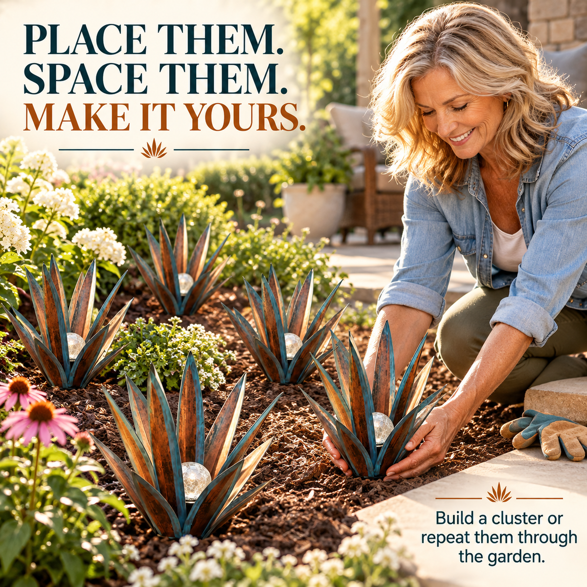 🔥LAST DAY 50% OFF✨Glowing Solar Agave Garden Light🌿