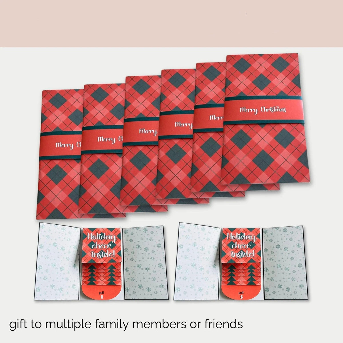 ⏰LAST DAY 50% OFF - 2026 New 🎅💳 (4PCS）Waterfall Christmas Gift Card Booklet ✨