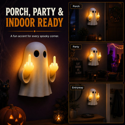 👻🔥Funny Ghost Middle Finger LED Lamp