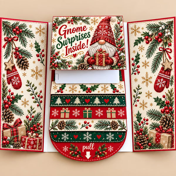 ⏰LAST DAY 50% OFF - 2026 New 🎅💳 (4PCS）Waterfall Christmas Gift Card Booklet ✨