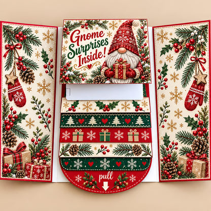 ⏰LAST DAY 50% OFF - 2026 New 🎅💳 (4PCS）Waterfall Christmas Gift Card Booklet ✨
