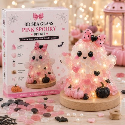 🔥😍 Last Day 49% OFF – 🎃 Beginner-Friendly DIY Lighted Sea Glass Halloween Character Kit Collection💕