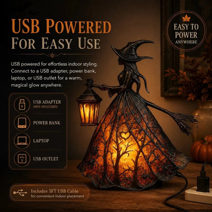 🧙‍♀️✨Halloween Witch Lamp Tabletop Decoration