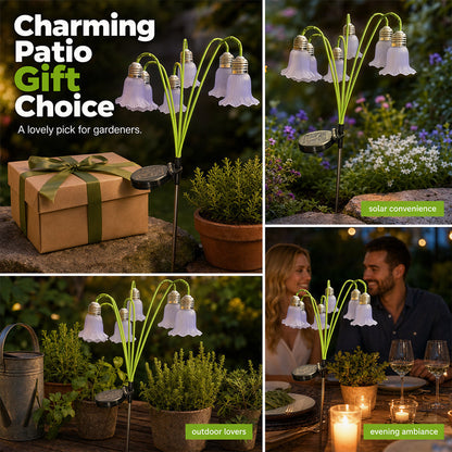✨ Limited-Time 50% OFF! Solar Flower Garden Lights – Auto-On Waterproof Outdoor Décor for Patios, Paths & Flower Beds