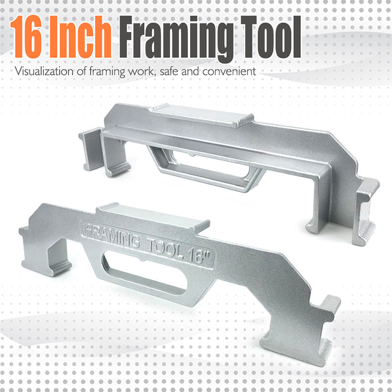 📐 Framing stud layout? Nail it every time — no more measuring twice and still getting it wrong. This aluminum alloy tool locks in 16-inch centers, keeps everything square, and speeds up the whole job. 🔧