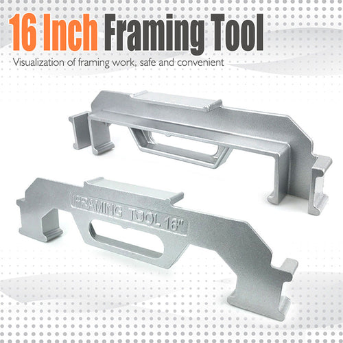 📐 Framing stud layout? Nail it every time — no more measuring twice and still getting it wrong. This aluminum alloy tool locks in 16-inch centers, keeps everything square, and speeds up the whole job. 🔧