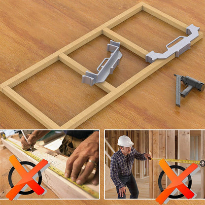 📐 Framing stud layout? Nail it every time — no more measuring twice and still getting it wrong. This aluminum alloy tool locks in 16-inch centers, keeps everything square, and speeds up the whole job. 🔧