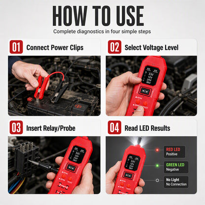 🔍 2026 Sale — Over 38,700 Sold! 🔧 Automotive Circuit Tester with Digital Display
