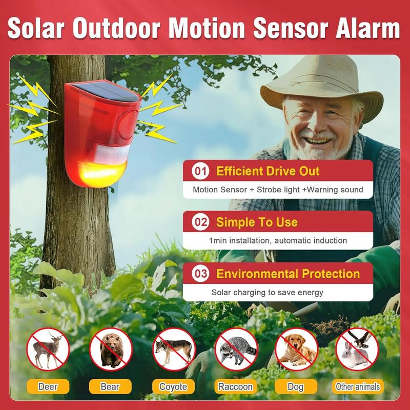 🛡️ 50% OFF NOW! ☀️ Solar Ultrasonic Animal Scarer – 110° PIR sensor, detects up to 8m – Keeps gardens safe from pests & wildlife 🌿
