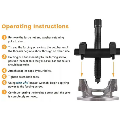 🚛 Heavy Duty Yoke Puller – Easily Remove Stubborn Yokes Without Damage