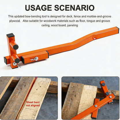 ⏰Multi-Angle Deck Straightener and Wood Board Adjuster Flooring Tool for Woodworking