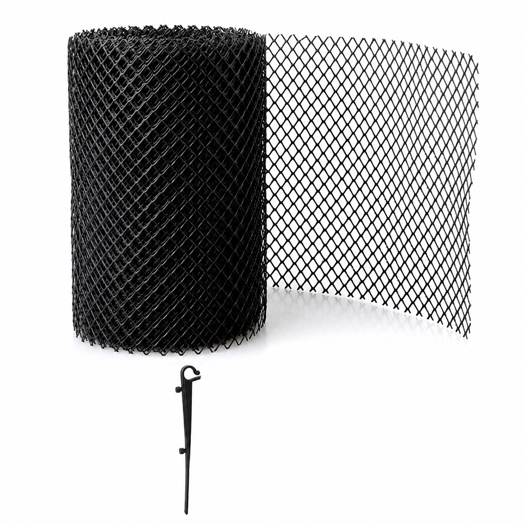 🎃Halloween Deal 50% OFF! Gutter Guard Mesh Roll – Leaf Filter Net with Fixing Pegs