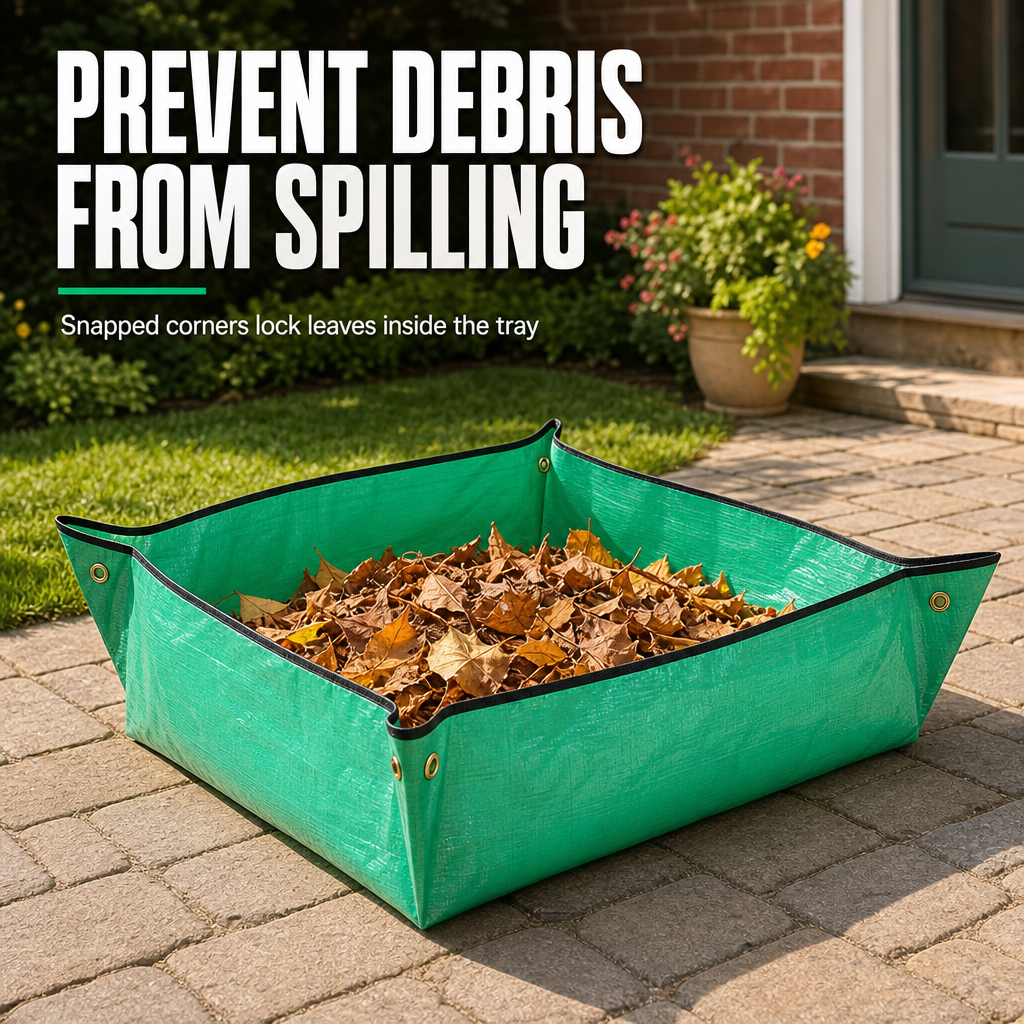 🎃Halloween Deal 50% OFF! Tree Leaf Catcher Mat with Center Hole – Easy Yard Cleanup